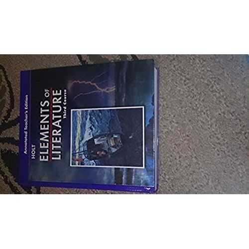 Elements Of Literature 2005: Third Course/Grade 9:Annotated