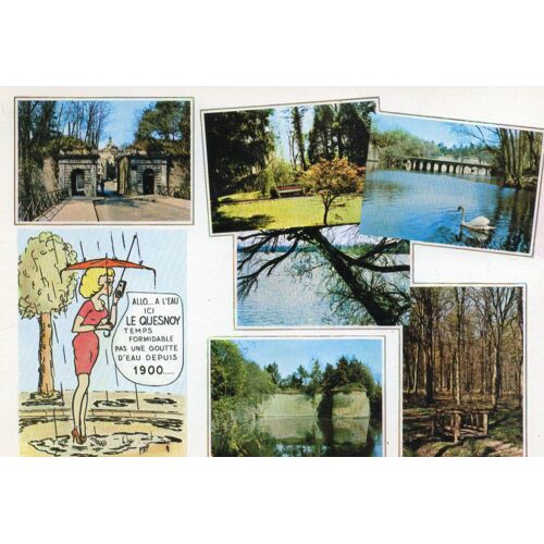 Carte Postale Couleur Ecrite N° Nc/23 Le Quesnoy - Nord - Editions De L'europe Pierron