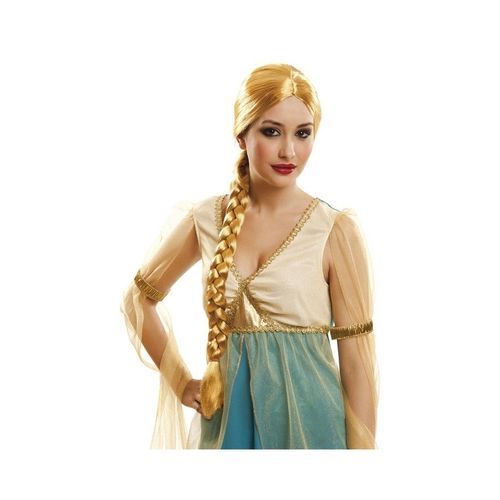 Perruque De Demoiselle Lady Avec La Tresse Blonde (Taille Unique)