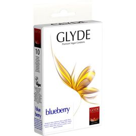 Glyde Ultra - Blueberry - 10 Bleu Préservatifs