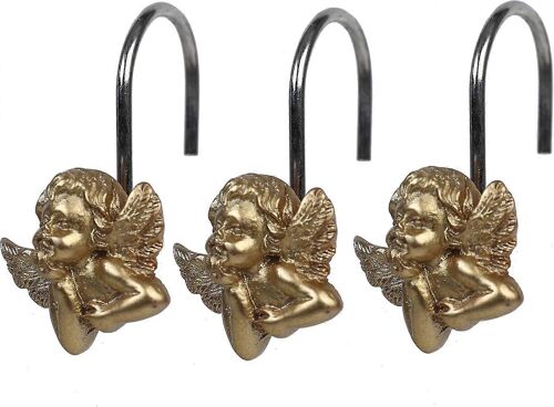 Home Golden Angel Shower Curtain Hooks Golden Angel Anti Rust Shower Curtain
