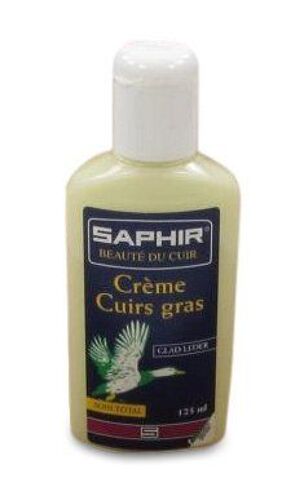 Cirage Crème Cuirs Gras Saphir 125 ml NOIR 01