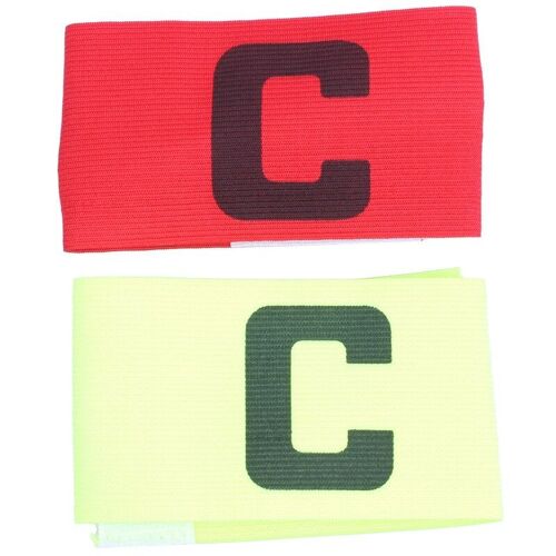 Brassard de capitaine de Football élastique, Badge 2 vert jaune