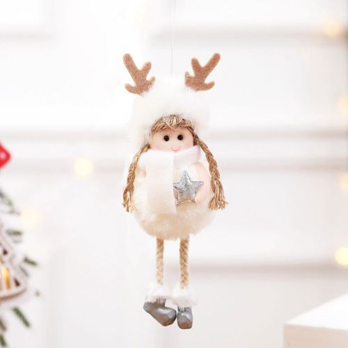 Peluche Ange De Noël 4 Pièces/Ensemble, Jouets Pendentifs Pour Arbre De Noël, Ornements Créatifs Pour La Maison, T3le