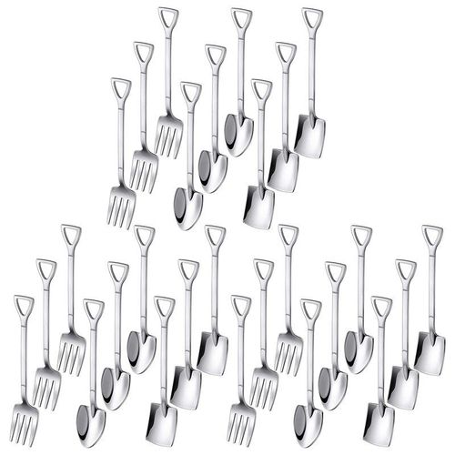 Fourchette À Fruits, Cuillère À Café, Poignée De Pelle, Cuillère À Dessert, Cuillère À Crème Glacée, Ljl-27 Pièces