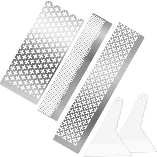 Règle De Peinture Diamant À Mailles, 3 Modèles De Grilles Vierges 599,520 Et 699 Avec Outil De Fixation De Peinture Diamant Pour Bricolage