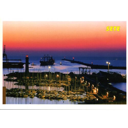 Carte Postale De Sète (Hérault) L'entrée Du Port À L'aurore