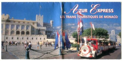 Dépliant Touristique : Azur Express - Les Trains Touristiques De Monaco