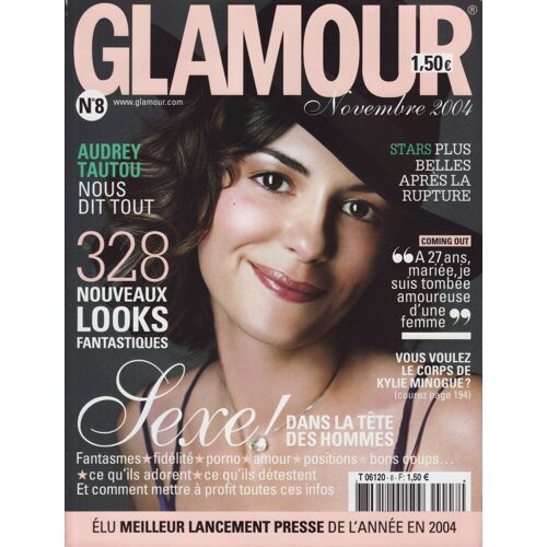 Glamour (Pocket) / 11-2004 N°8 : Audrey Tautou (6p) - Lenny Kravitz (1p) - Mélanie Laurent (1p) - Gwyneth Paltrow (4p) - Keren Ann (4p) - François Truffaut (3p) - Islande (4p)