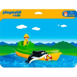 Playmobil 123 6739 - Pêcheur, Bateau Et Dauphin