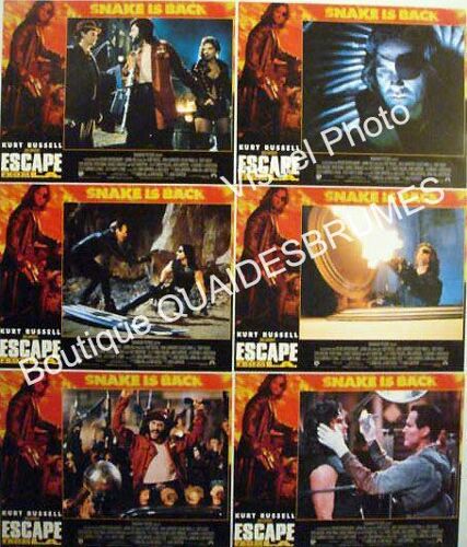 Escape From L.A. (Los Angeles 2013) : Jeu De 7 Photos Prestige D'exploitation Cinématographique Américaine - Format 28x36 Cm - De John Carpenter Avec Kurt Russell, Peter Fonda, Steve Buscemi - 1996