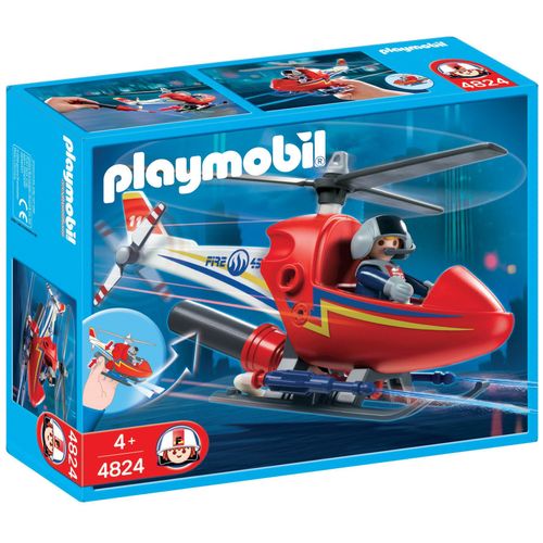 Playmobil 4824 - Hélicoptère De Pompier