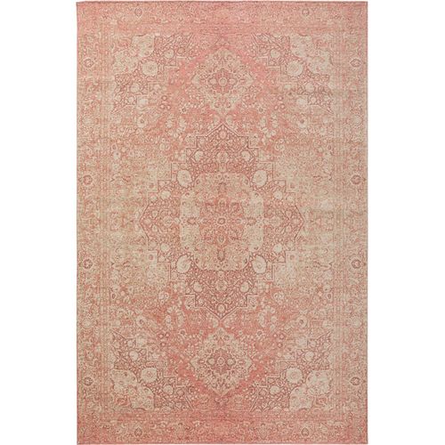 Tapis Vintage Tissé À Plat Frencie Rose 120x180 Cm - Tapis Poil Ras / Effet Usé