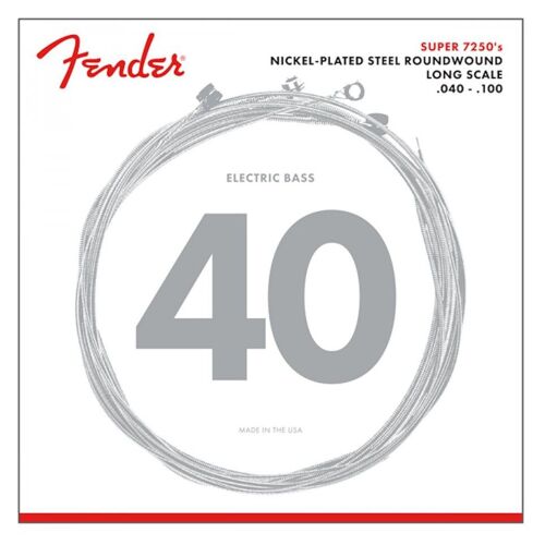 Fender 7250l 40-100 Light - Jeu De Cordes Guitare Basse