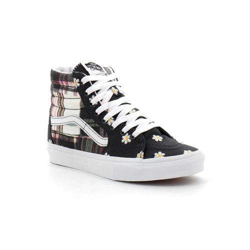 Vans Sk8shi Floral Plaid Patchwork Noir