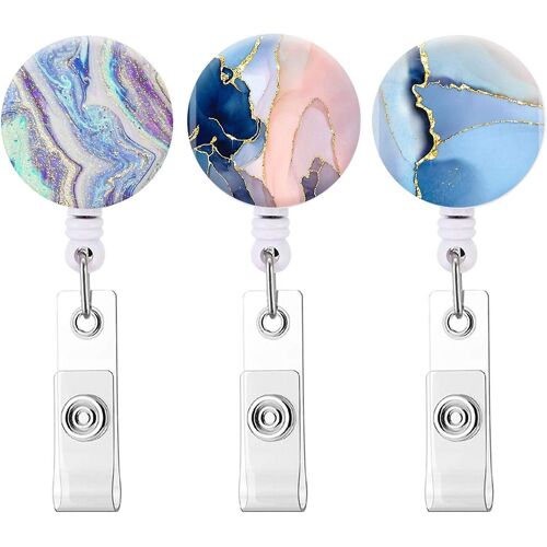 Porte-Badges Rétractables - Enrouleur De Badge D'allaitement Mignon (Pack De 3)