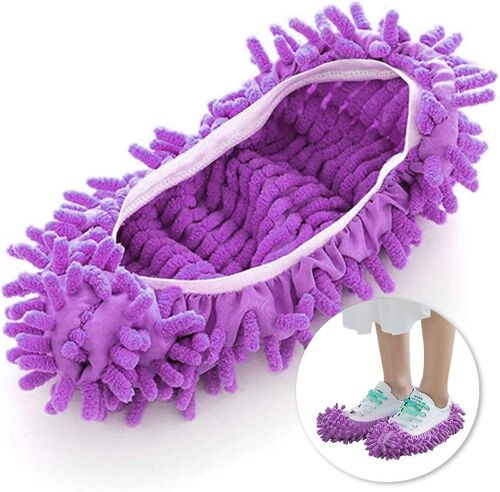 1pairs \\/2pcs Mop , Microfibre Poussière Mop Chaussures Multifonction Nettoyage De Sol Chaussure Cadeau