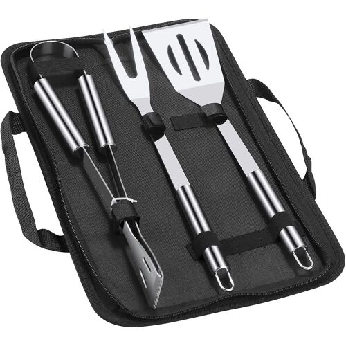 Outils de barbecue, Almi 3 Pcs Accessoires de barbecue Kit de barbecue Ustensiles de barbecue Outils de barbecue Ensemble de viande Cadeau