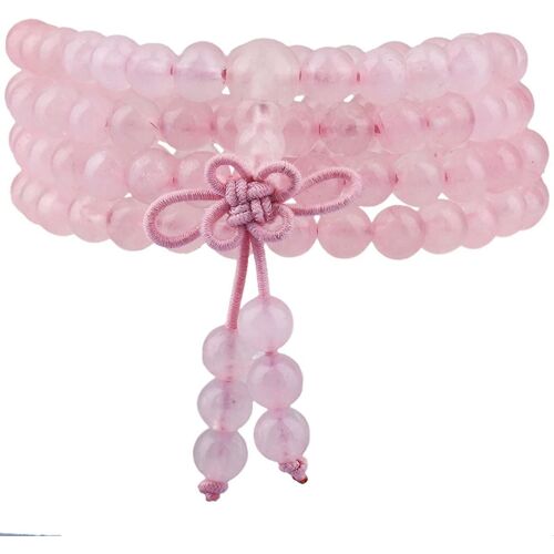 108 Perles De Prière Envelopper Le Bracelet De Poignet Pour Femmes Et Hommes. Pierre De Méditation Bouddhiste Tibétaine