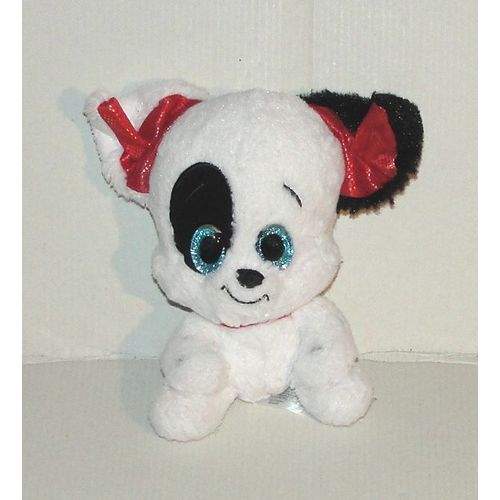 Doudou 101 Dalmatiens Disney Nicotoy - Peluche Chien Yeux Brillant 15 Cm