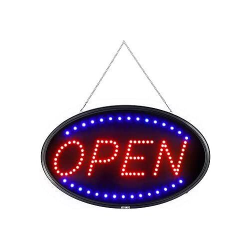 Panneau Led Ouvert, 2 Modes Clignotant Et Lumière Fixe, Panneau Ouvert Pour Panneau Publicitaire Professionnel Tableau D'affichage Électrique Pour Entreprise, Murs, Fenêtres, Hôtels