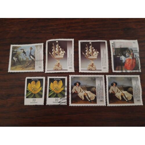 Lot De 8 Timbres Oblitérés Allemagne Moderne Architectures