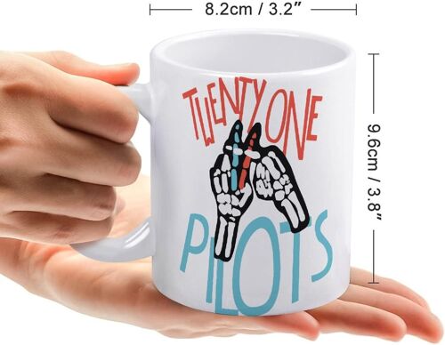 Tasse Twenty One Pilots Tasse ¿¿ Caf¿¿/Tasse Grande Capacit¿¿ En C¿¿Ramique 330 Ml Lavable Pratique ¿¿ Transporter Cadeau De Mode