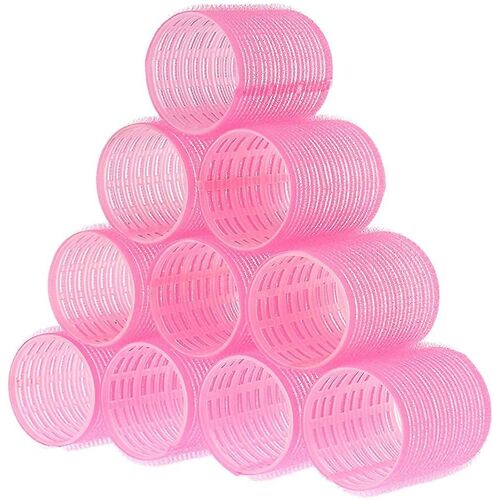 10 Pièces Bigoudis De Cheveux, Self Grip Rouleaux De Cheveux Salon Coiffure Cheveux Bigoudis