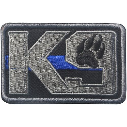 Crossbone Killer Attack Police Dog Patch - Ligne bleue