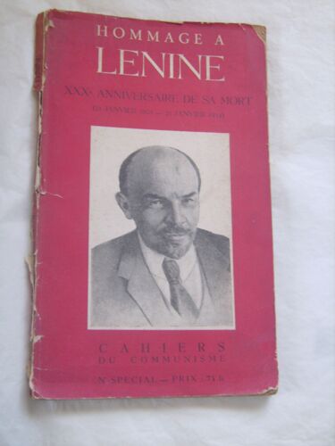 Hommage À Lénine. Xxxe Anniversaire De Sa Mort : Hommage À Lénine. Xxxe Anniversaire De Sa Mort