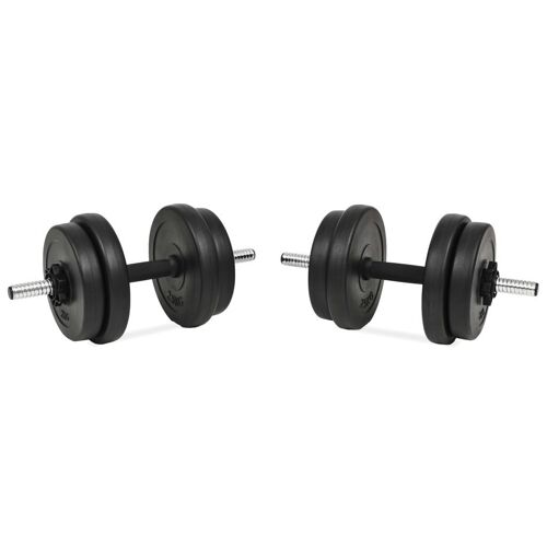Haltères 14 Pièces 20 Kg Poids Barres Disques Fitness Musculation Biceps Helloshop26 02_0000737