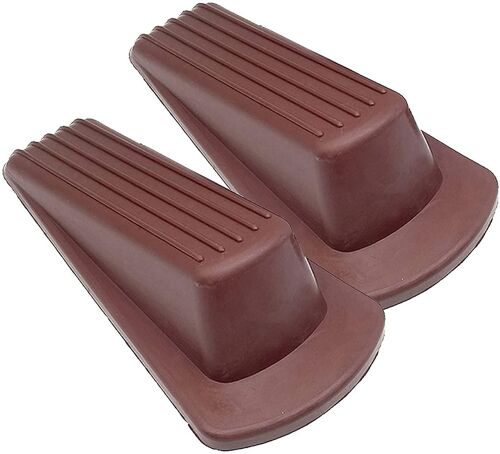 2 bouchons de porte Marron Stop Bottom Gap Multi Surface Anti Slippery Stops Wedge