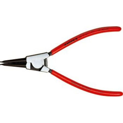 Pince pour circlips extérieurs, modèle droit, en acier inoxydable au chrome vanadium, pointes antidérapantes, Dimensions : A 4, Ø d'arbre 85-140 mm