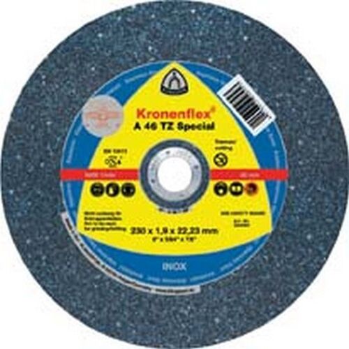 Disque à tronçonner A 46 TZ spécial pour l'usinage de l'acier inoxydable, Ø x Épais. : 180 x 1,6 mm, Modèle Droit, Vitesse maxi. 8500 tr/mn