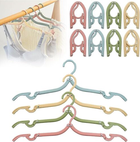 Cintres de voyage (12 pièces) - Cintres pliables portables pour vêtements