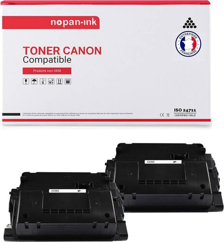 2 Toner pour CANON 039 Black 25000 Pages avec Canon LBP-351 Series Canon LBP-351 dn Canon LBP-351 x Canon LBP-352 Canon LBP-352 dn Canon LBP-352 x Canon i-SENSYS LBP-350 Series Canon i-SENSYS LBP-351
