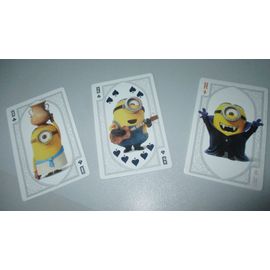 Lot De 3 Cartes De Jeu De Cartes "Les Minions "