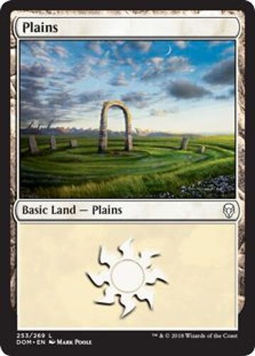 Lot 4 Cartes Plaines : Mtg Magic - Dominaria - 253/269