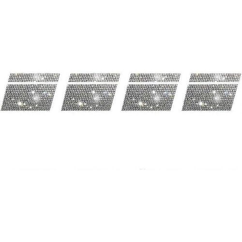 Autocollants Réfléchissants De Jante De Roue De Voiture, 4 Décalcomanies De Jante De Roue Bling,