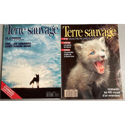 Coyotte-Renard : 3 N° De Terre Sauvage (N°28/34 & 88 (1989/94)