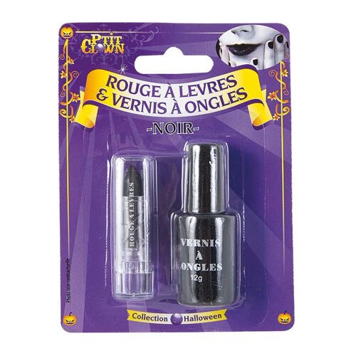 Vernis Et Rouge Lèvres Noir