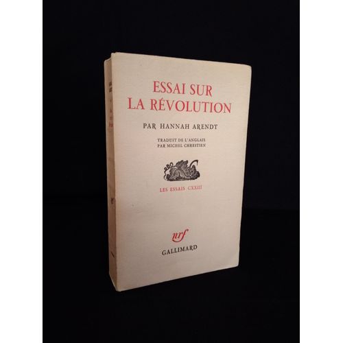 Essai Sur La Révolution