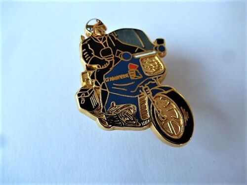 Pins Gendarmerie Motard Moto / Signé Ballard