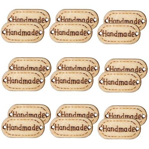 Boutons En Bois Faits À La Main, Étiquette Pour Bricolage, Artisanat De Couture, Vêtements, Bagages Et Accessoires, 200 Pièces