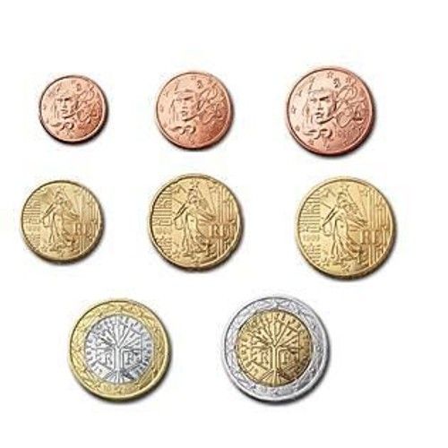 France 2011+++ Série Complète 1ct-2euro Neuve+++Unc Issue De Rouleaux Bancaires Et Du Bu+++Tres Rare+++