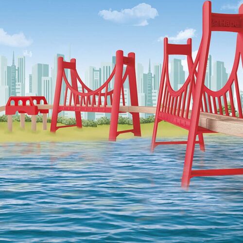 Hape Double Pont Suspendu Étendu E3710