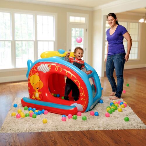 Bestway Piscine À Boules Hélicoptère Fisher Price 137 X 112 X 97 Cm
