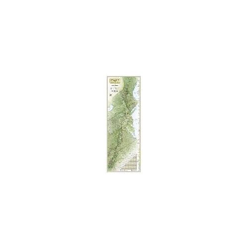 National Geographic Appalachian Trail Wall Map Wall Map - Laminated (18 X 48 In)