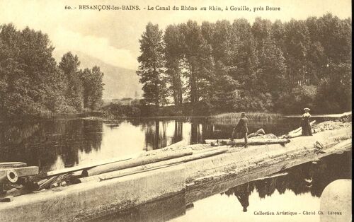 Beure (Doubs) Besançon Les Bains : Le Canal Du Rhône Au Rhin, À Gouille