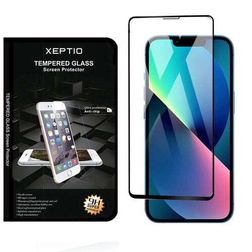 Protection écran complet Vitre en verre trempé Full cover noir pour Apple iPhone 17 5G - XEPTIO